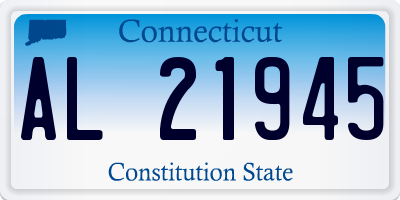 CT license plate AL21945