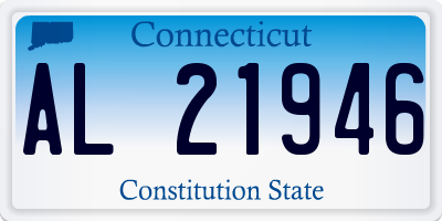 CT license plate AL21946