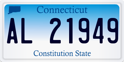CT license plate AL21949