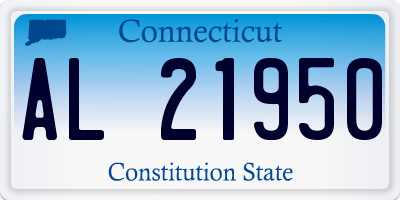CT license plate AL21950