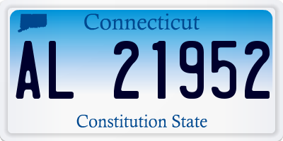 CT license plate AL21952