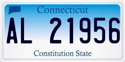 CT license plate AL21956