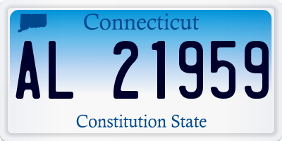 CT license plate AL21959