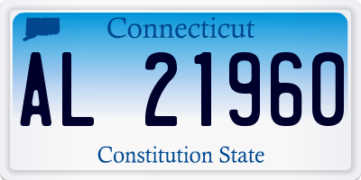 CT license plate AL21960