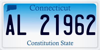 CT license plate AL21962