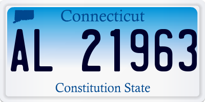 CT license plate AL21963