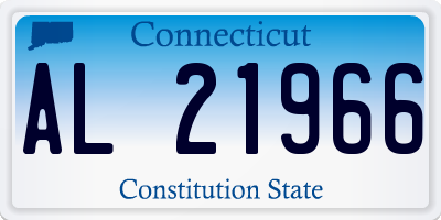 CT license plate AL21966