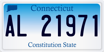 CT license plate AL21971
