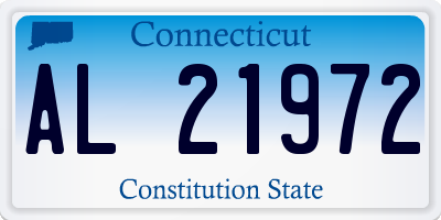CT license plate AL21972