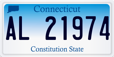 CT license plate AL21974