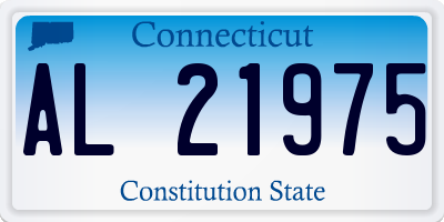 CT license plate AL21975