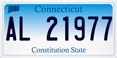 CT license plate AL21977