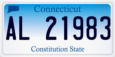 CT license plate AL21983