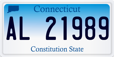 CT license plate AL21989