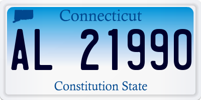 CT license plate AL21990