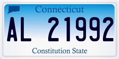 CT license plate AL21992