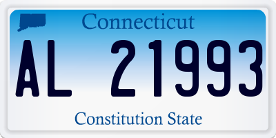 CT license plate AL21993