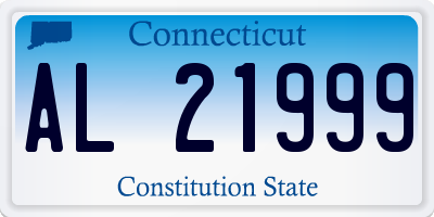CT license plate AL21999