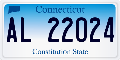 CT license plate AL22024