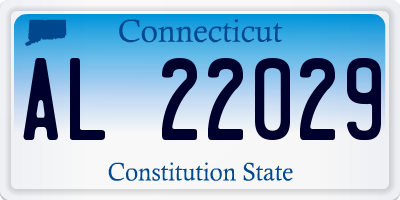 CT license plate AL22029