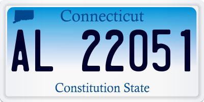 CT license plate AL22051