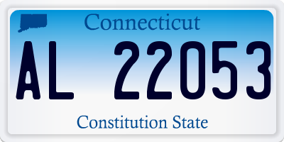 CT license plate AL22053