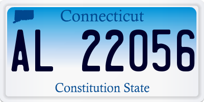CT license plate AL22056