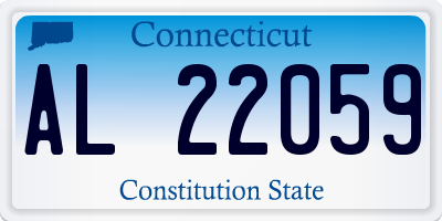 CT license plate AL22059