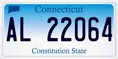 CT license plate AL22064