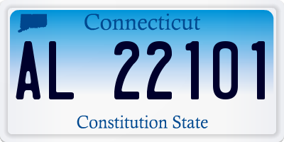 CT license plate AL22101
