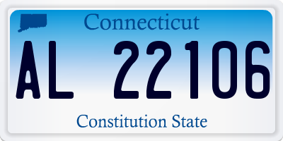 CT license plate AL22106