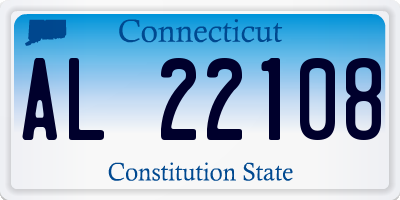 CT license plate AL22108