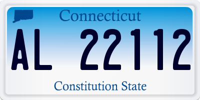 CT license plate AL22112