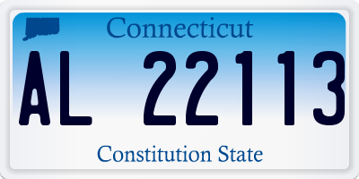 CT license plate AL22113