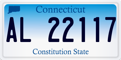 CT license plate AL22117