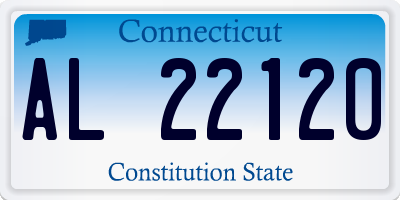 CT license plate AL22120