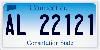 CT license plate AL22121