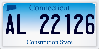 CT license plate AL22126