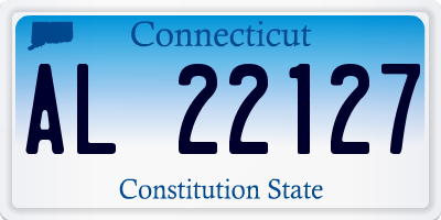 CT license plate AL22127