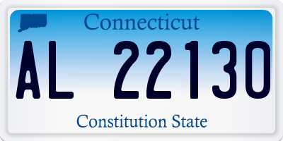 CT license plate AL22130