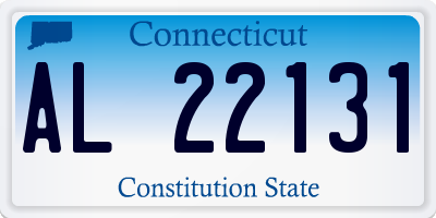 CT license plate AL22131