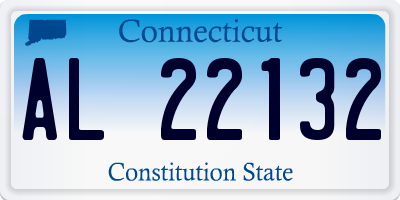 CT license plate AL22132