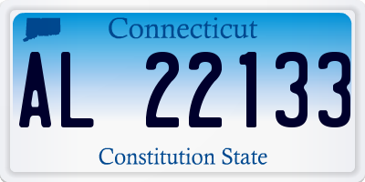 CT license plate AL22133