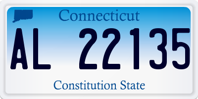 CT license plate AL22135
