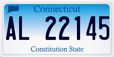 CT license plate AL22145