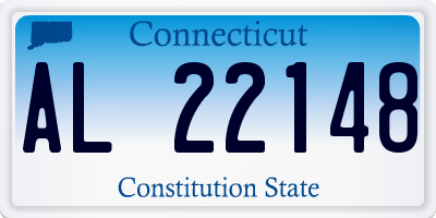 CT license plate AL22148
