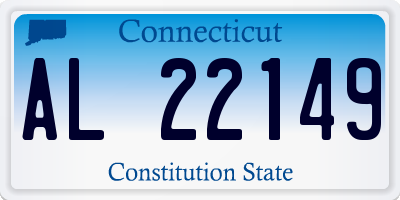 CT license plate AL22149