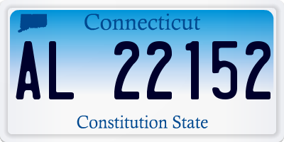 CT license plate AL22152