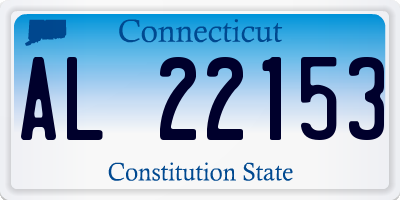 CT license plate AL22153