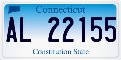 CT license plate AL22155